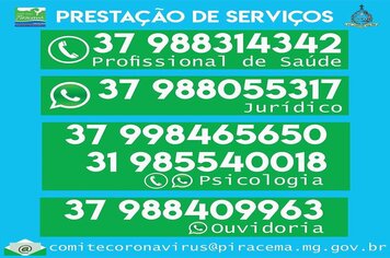 Foto - ORIENTAÇÕES DIVERSAS NO COMBATE AO COVID-19